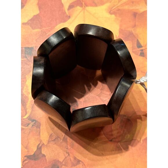 NWT Soft Surroundings Tiger Wood Stretch Bracelet - Picture 4 of 5